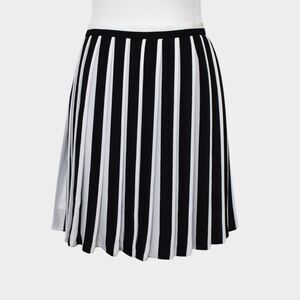 VINCE CAMUTO Striped Pleated Mini Skirt Size 0